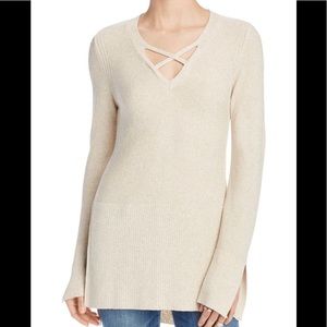 Free People criss cross sweater